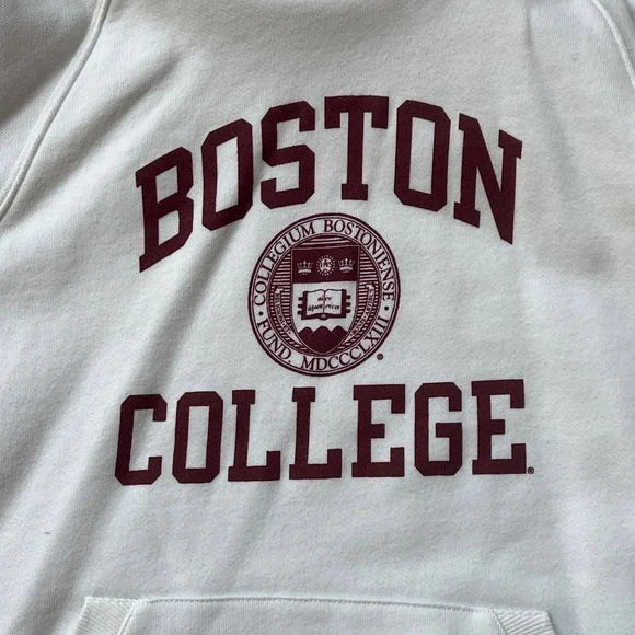 Boston College Women's White Hoodie w/ Official Logo | Size L | Great Condition - Picture 2 of 10